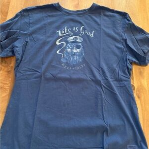 Life Is Good Men's Navy Graphic Tee